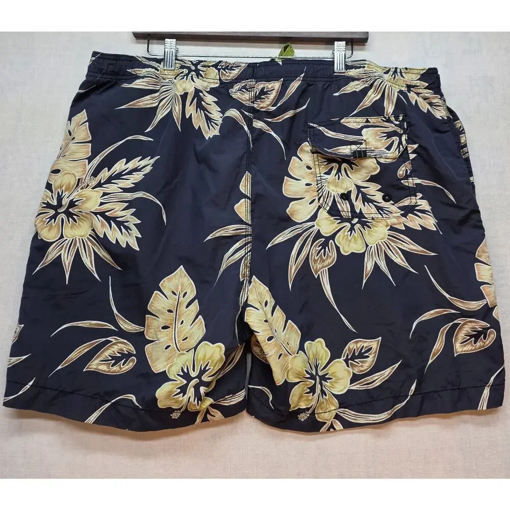 Tommy Bahama Relax Mens Tropical Floral Hawiian Swim Trunks Mesh Lined (XL)